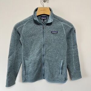 Patagonia Better Sweater Jacket Womens Small Blue Full Zip Fleece Pockets Outdoo